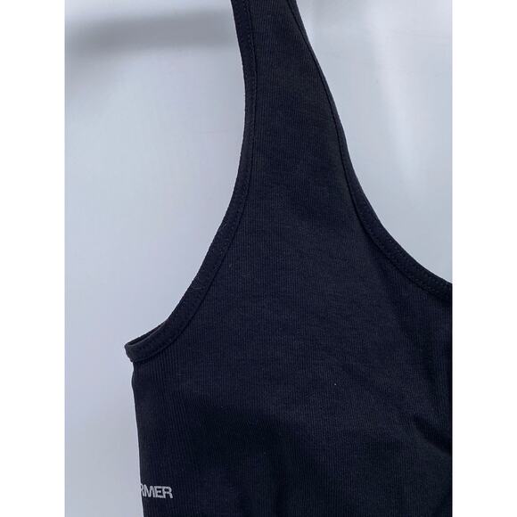 REFORMER Women's Black V-Neck Fitted Cropped Tank Top SZ XS/S - Picture 4 of 11